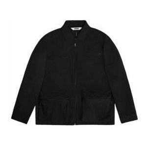 Overhemd Rains Unisex Tomar Overshirt Black-XL