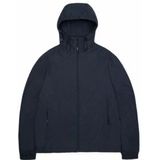 Rains - Juba Jacket - Jas - Navy - Katoen en Nylon, Regular Fit, Verstelbare Capuchon