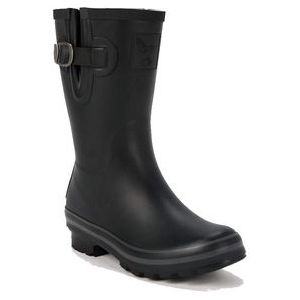 Regenlaars Evercreatures Women All Black Short Wellies-Schoenmaat 38 (UK 5)