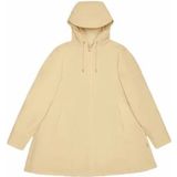 Rains - A-lijn Trapezium Jas met Capuchon - Beige - Dames - Polyester