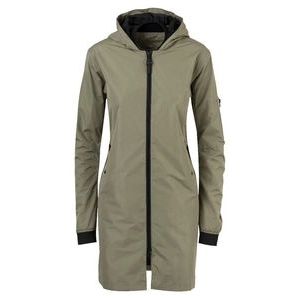 Regenjas Agu Women Urban Outdoor Long Bomber Pistachio Green-M