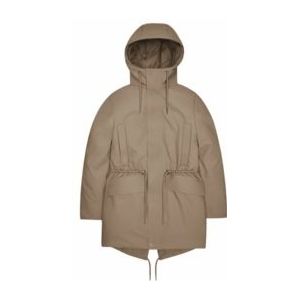 RAINS - Nome String Parka - Beige - Damesjas