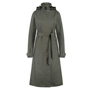 Regenjas AGU Women Urban Outdoor Trench Coat Long Army Green-S