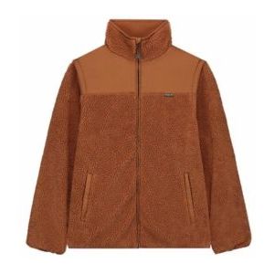 Maium - Teddy Cardigan - Vest - Brick Brown - 100% Gerecycled Polyester