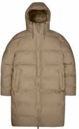 RAINS - Alta Longer Puffer Jacket - Beige - Unisex - Winterjas