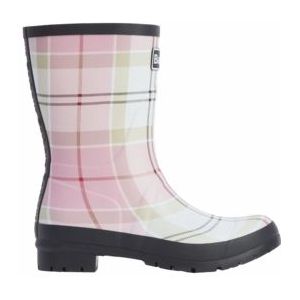 Barbour Dena laarzen met gesp en tartan ruit Zwart