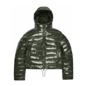 RAINS - Lohja Short Puffer Jacket - Swamp - Unisex - Waterdicht