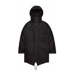 RAINS - Nome Long Parka - Zwart - Unisex - Waterdicht