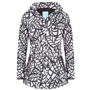 Regenjas Happy Rainy Days Jacket Bora Leaf Off White Black-S