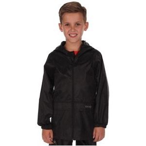 Regenjas Regatta Kids Stormbreak Jacket Zwart-Maat 128