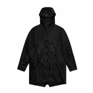 Regenjas RAINS Unisex Long Jacket Black Grain-S