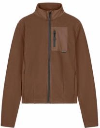 Maium - Fleece Cardigan - Macassar Brown - Unisex