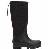 Barbour - Marnie Quilted Tall Welly - Regenlaars - Zwart - Hoog Model