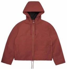 Rains Womens Suva Hardshell Short String W Jacket Regenjas (Dames |rood |waterdicht)