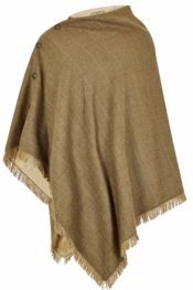 Dubarry - Hazelwood - Poncho - 67 Elm - 100% Wol, Waterafstotende Teflon-Coating