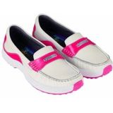 ZOO Adventure - Mia - Mocassin - Wit/Fuchsia - Leder