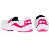 ZOO Adventure - Mia - Mocassin - Wit/Fuchsia - Leder