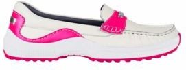 ZOO Adventure - Mia - Mocassin - Wit/Fuchsia - Leder