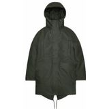 RAINS - Nome Long Parka - Groen - Unisex - Lange Jas