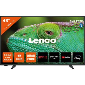 LENCO LED-4353BK - 43"" 4K Android Smart TV, zwart