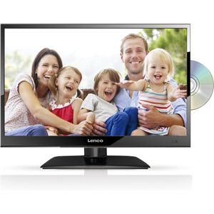 LENCO DVL-1662BK - HD LED TV 16"" DVB-T/T2/S2/C Ingebouwde DVD speler - Zwart