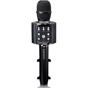 LENCO BMC-090BK - Bluetooth� Karaoke microfoon met speaker en verlichting - Zwart