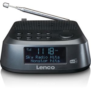 LENCO CR-605BK - Wekkerradio met DAB+ en FM - Zwart