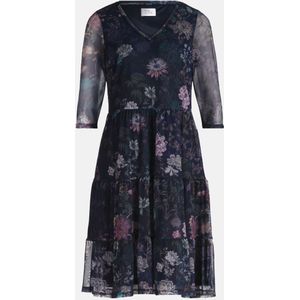 Vera Mont Stufenkleid mit Stufen - Dark Blue/Brown