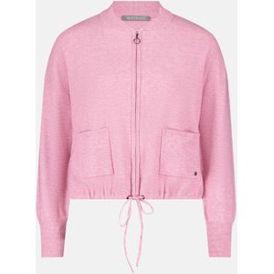 BETTY & CO Strick-Cardigan mit Reißverschluss - Rose Melange