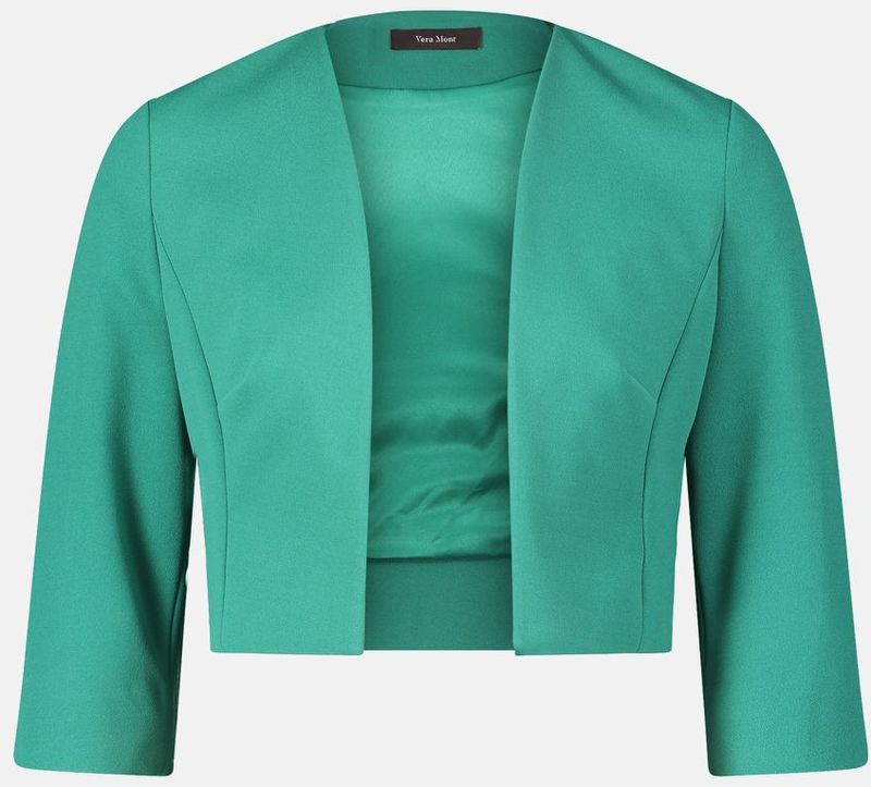 Vera Mont Blazer-Jacke ohne Verschluss - Silky Green