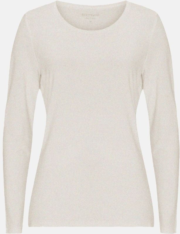 BETTY & CO Basic Shirt unifarben - Nature Melange
