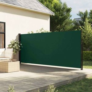 vidaXL Windscherm uittrekbaar 180x300 cm donkergroen