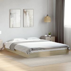 vidaXL Bedframe zonder matras hout sonoma eikenkleurig 150x200 cm