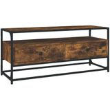 vidaXL-Tv-meubel-100x35x45-cm-bewerkt-hout-gerookt-eikenkleurig