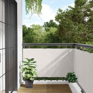 vidaXL - Balkonscherm - 300x120 - cm - PVC - wit