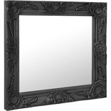 vidaXL-Wandspiegel-Barokstijl-60x60-cm-zwart