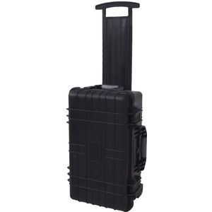 Hardcase transportkoffer met wielen en schuimen binnenkant