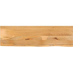 vidaXL Tafelblad met natuurlijke rand 100x30x2,5 cm massief mangohout