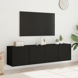 VidaXL-Tv-meubels-2-st-wandgemonteerd-80x30x41-cm-zwart