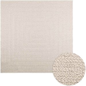 vidaXL Vloerkleed ZIZUR room binnen en buiten 200x200 cm jute look