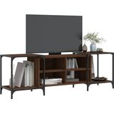 vidaXL Tv-meubel 153x37x50 cm bewerkt hout bruineikenkleurig