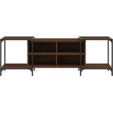 vidaXL Tv-meubel 153x37x50 cm bewerkt hout bruineikenkleurig