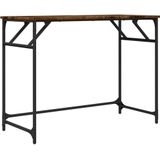 VidaXL-Bureau-100x45x76-cm-hout-en-gepoedercoat-staal-gerookt-eiken