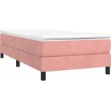 VidaXL Boxspringframe Fluweel Roze 90x200 cm - Luxe en Comfort