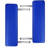 Inklapbare massagetafel 3 zones met aluminium frame (blauw)