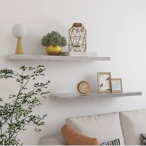vidaXL-Wandschappen-zwevend-2-st-90x23,5x3,8-cm-MDF-betongrijs