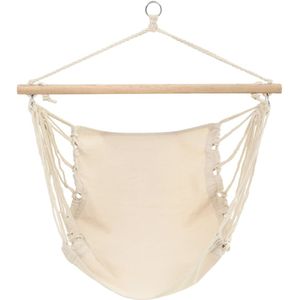 vidaXL Hangstoel opvouwbaar crème
