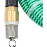 vidaXL Zuigslang met messing koppelingen 1,1'' 3 m PVC groen