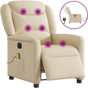 Massagefauteuil - Elektrisch Verstelbaar - Zwart - Stof