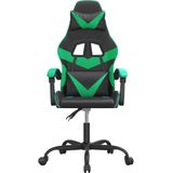 VidaXL-Gamestoel-kunstleer-zwart-en-groen